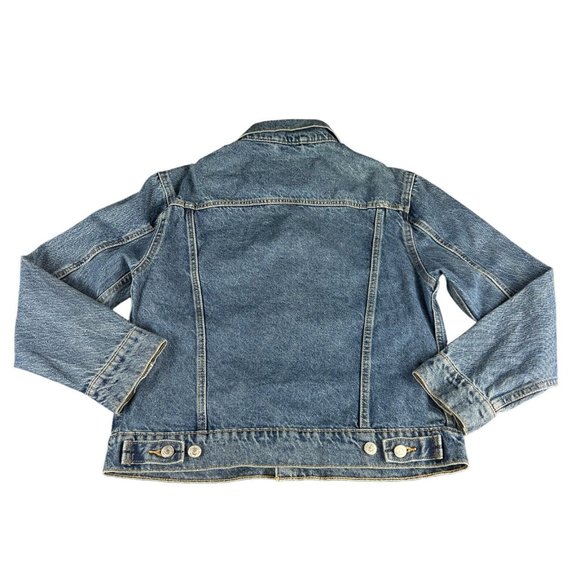 Levi's Original Medium Blue Button Up Denim Jacket Women's Size Small - Picture 2 of 3